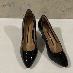 New Directions Black Faux Patent Leather Dahlia Pumps - Size 7.5